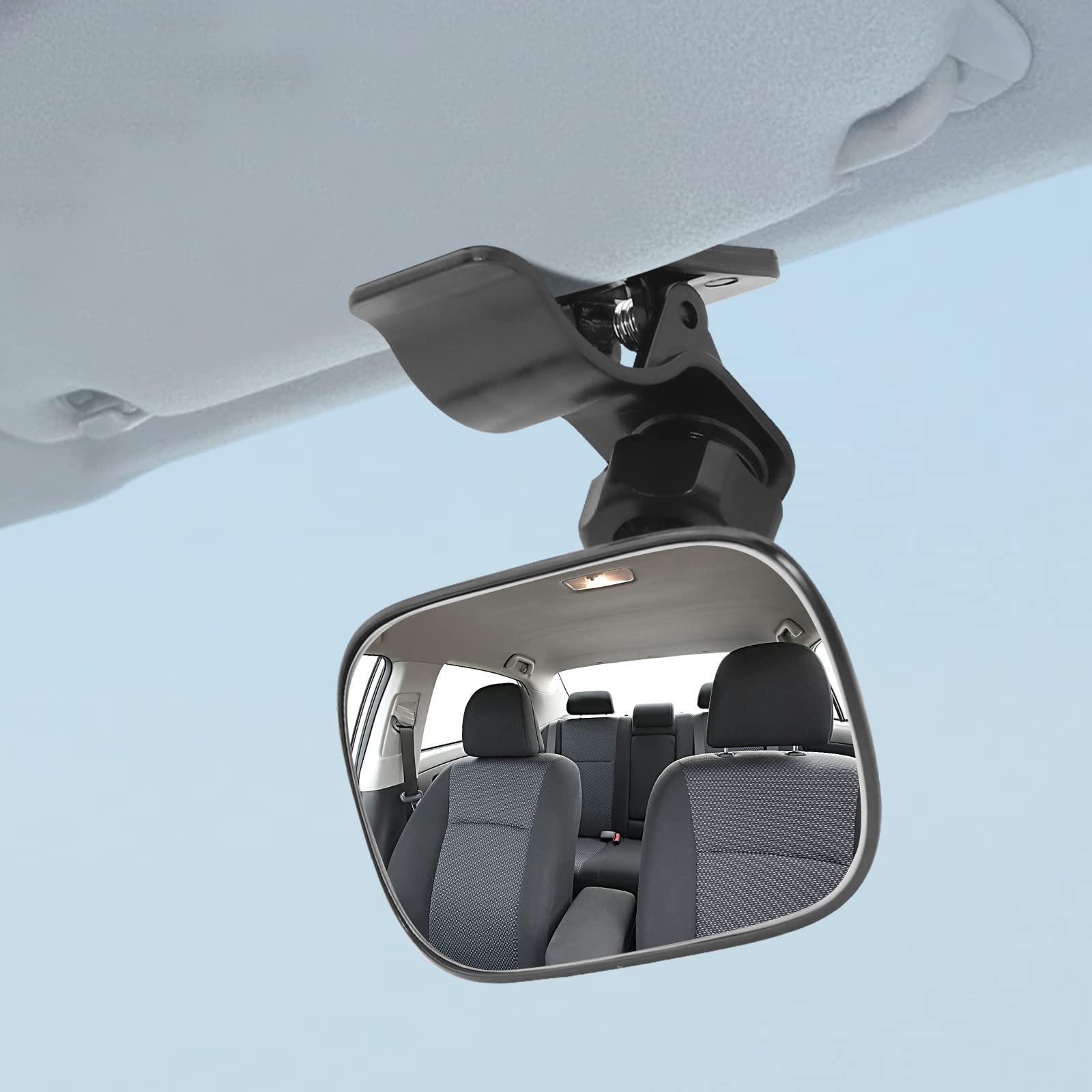 

Car Interior Rearview Baby Convex Lip for Backseat Adjustable Mirror, Wide-Angle Baby, 360° (Black)