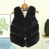 Chaleco de Piel para Niñas Otoño Invierno Moda Grueso Cálido Chaleco Ropa Exterior para Niños Niña Navidad