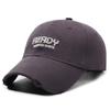Korean Style Fashion Embroidered Letter Baseball Cap - Distressed, Outdoor Sun Protection, Casual, Versatile Cap