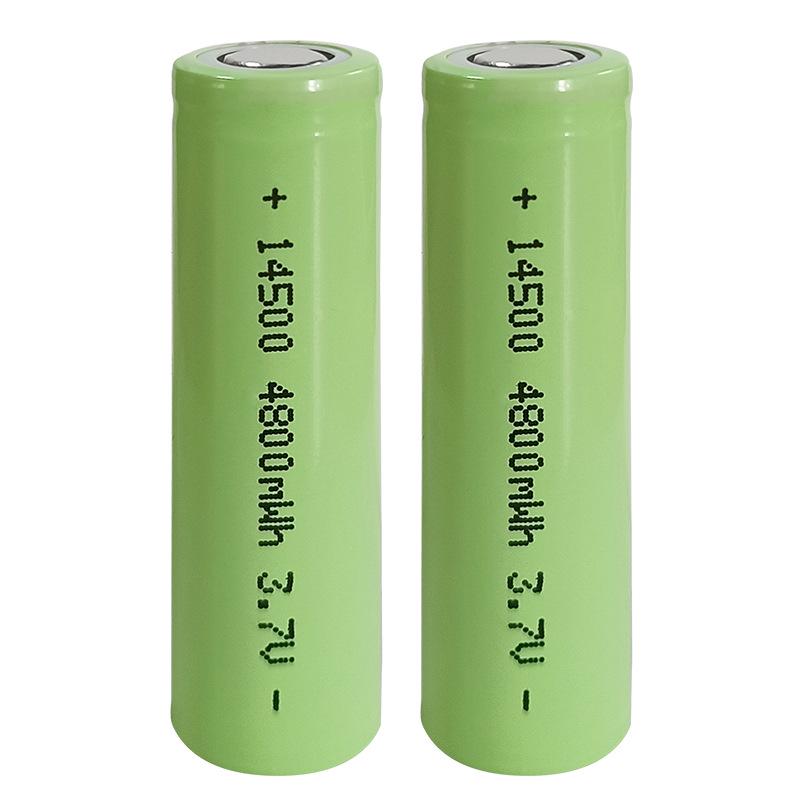 14500 3.7V Rechargeable Lithium Battery Set for Flashlights, Toys, Microphones, Mice, and Remotes