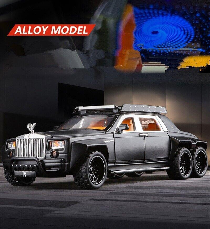 1/32 Rolls-Royce Phantom 6x6 Slitina Pickup Odlévaný Model Auta - Zvuk a Světlo Dárek