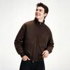 NVG YOUNG Men's Fleece-Lined Windproof Stand-Collar Jacket