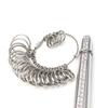 Aluminum US UK Ring Sizer Accurate Measurement Finger Ring Gauge Kit  for Women Men Rings