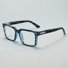 Trendige Unisex Retro Große Quadratische Rahmen Lesebrille Anti Blaulicht Hohe Definition Komfort Lesebrille +1,0 Bis +4,0