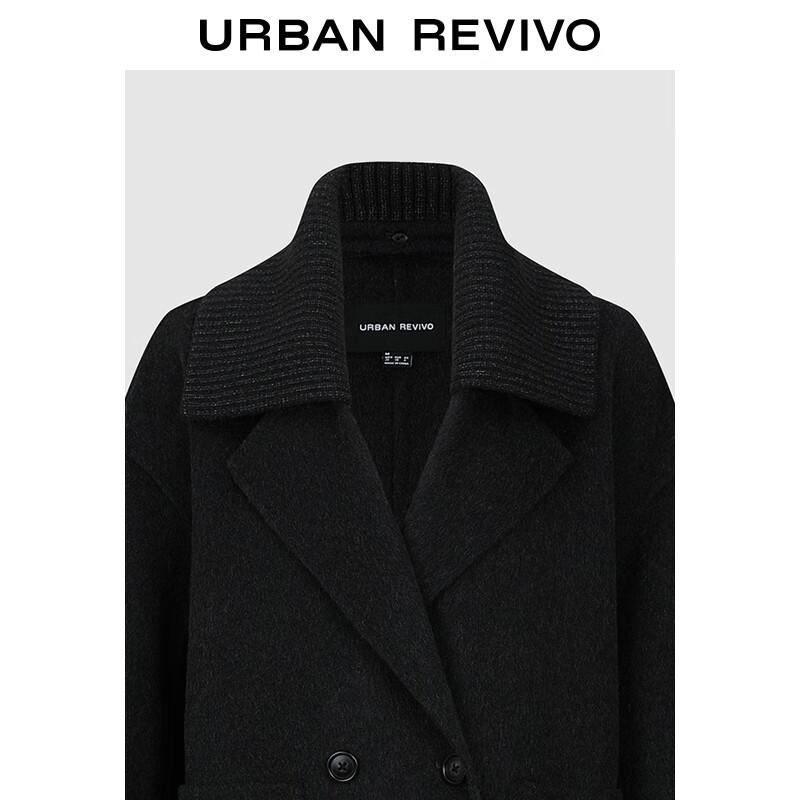 UR 2025 Winter Women's Double-breasted Wool Coat