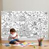 Creative Halloween Graffiti Tablecloth Handmade Cartoon Children's Drawing Tablecloth DIY Painting 130x75cm Large Paper Banner
