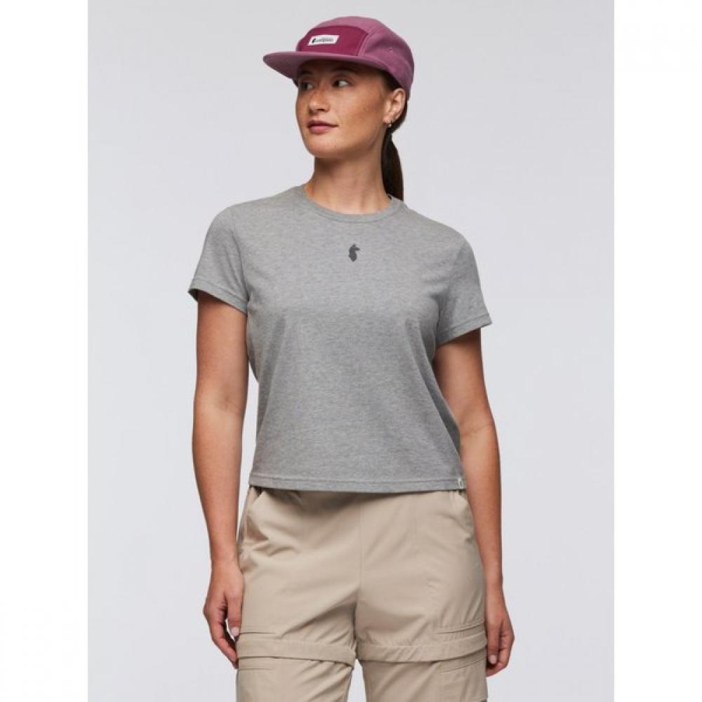 CoTopaxi Llama Icon T shirT For Women HEATHER GREY-XS
