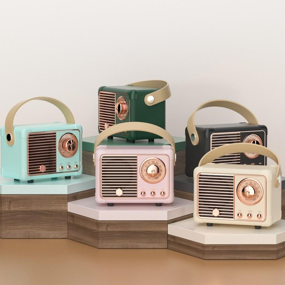 HiFi Sound Portable Speaker Waterproof Retro Speaker Vintage Style Music Player  Gift Decoration