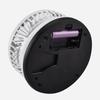 Ventilador de fútbol plegable USB recargable portátil para escritorio con luz nocturna para viajes
