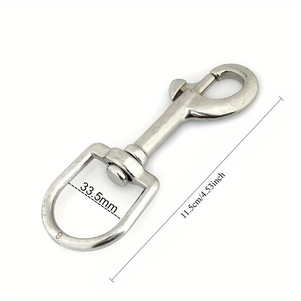 1pc Snap Hook Stainless Steel Trigger Swivel Eye Bolt for Webbing Leather Craft Bag Strap Belt Clasp Pet Dog Leash Clip Quality