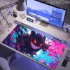 XXL Pokemon Japan Anime Purple Mouse Pad Gengar PC Cool Gamer Cabinet Keyboard Rug Extended Deskmat Laptop Kawaii Mousepad Gifts