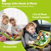 Lavagna di apprendimento in feltro Illuminazione per bambini Ausilio didattico Insegnamento Bottone per vestire Educazione precoce Montessori Giocattolo per bambini Busy Book