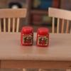 Mini 3D Jam Can DIY Kitchen Scene Keychain Pendant Resin Ornament