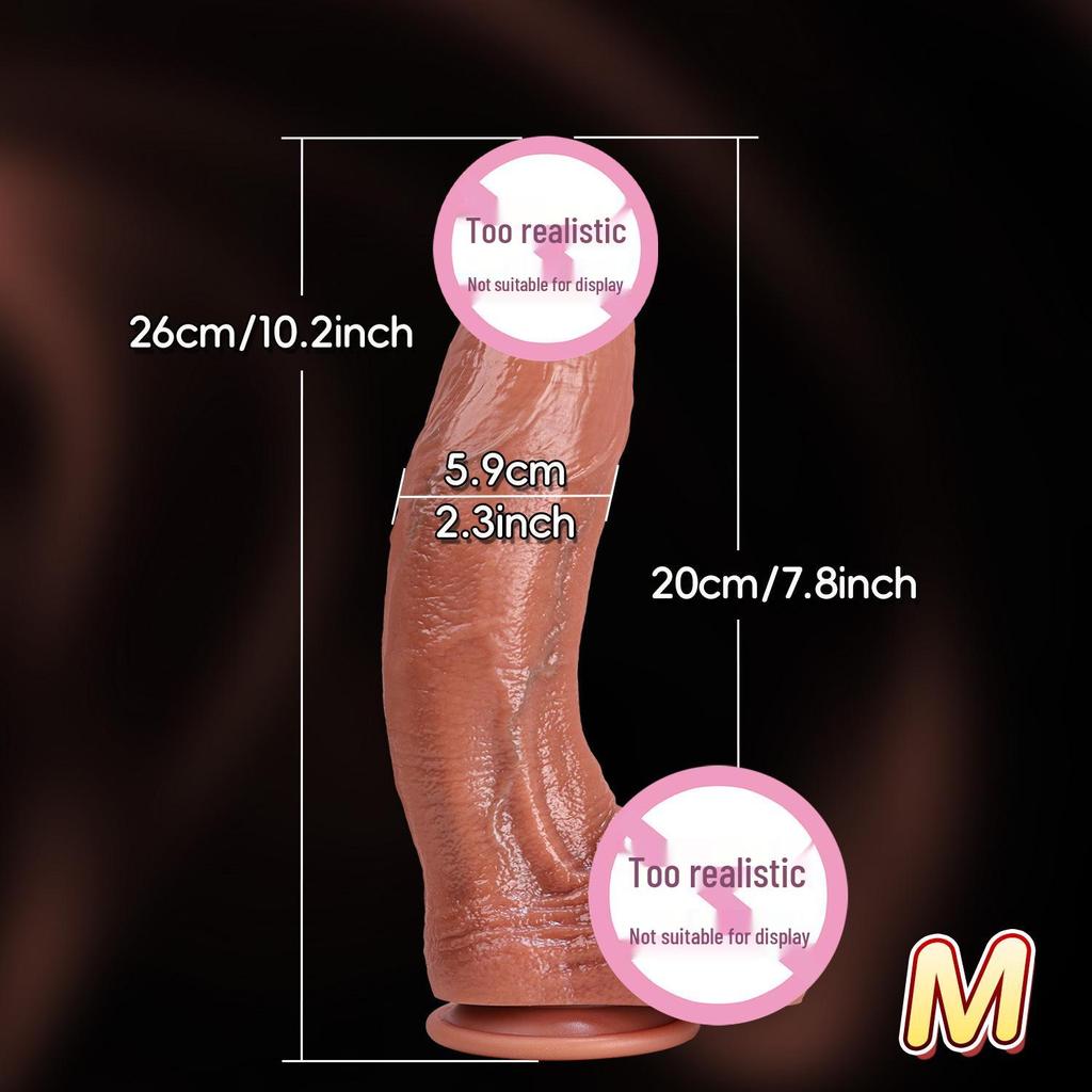 Silikon Gebogener Dildo Weiches Fleisch Erwachsenenspielzeug für Frauen