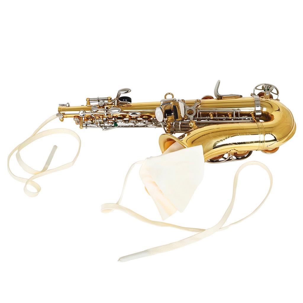 Chiffon de Nettoyage pour Saxophone Sax Clarinette Cor & Instrument à Vent Entretien Soin Chiffon de Nettoyage pour Bec de Saxophone Écouvillon Chiffon