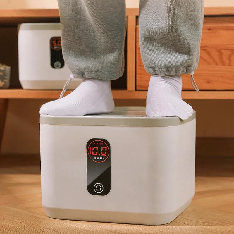 Pet Dog Food Storage Container Dry Cat Food Bucket Dog Food Box with Lid Insect Proof Moisture Proof Rice Box Grain Sealed Jar