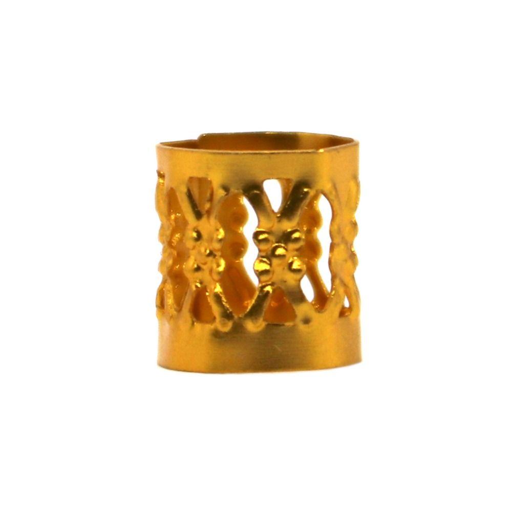 100pcs Hairpin Dirty Braids Beads Gold Dreadlock Hair Rings Cuff Clip Hair Braids DIY