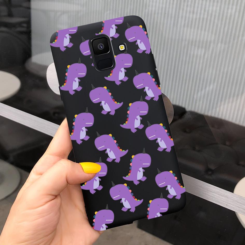For Samsung Galaxy A6 2018 Case SM-A600F Cute Sunflower Astronaut Phone Cover For Samsung A6 Plus 2018 A6Plus A6+ SM-A605F Coque