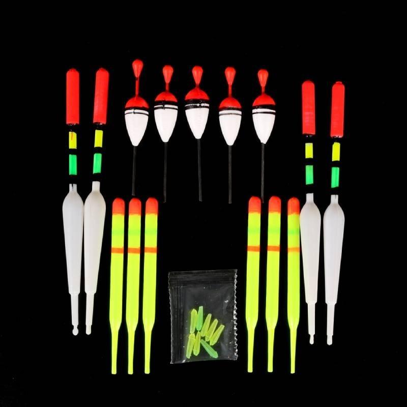 15pcs Fishing Lure Floats Bobbers Slip Drift Tube Indicator Assorted Float Sizes