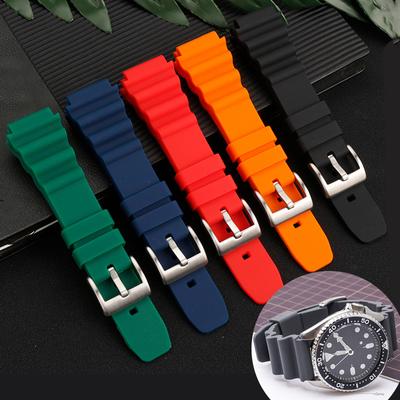 Cinturino per orologio in silicone da 20 mm 22 mm per Rolex SUBMARINER Braccialetto sportivo per Casio per Citizen Cinturino da polso impermeabile per immersioni per Seiko