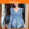 Traditional Style Long Sleeve Shirt With 3d Effect And V Neck For Spring Fashion Enthusiasts