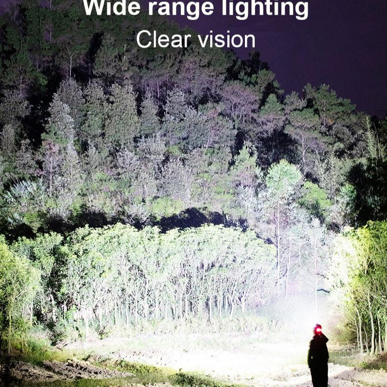 8000LM XHP360 Leistungsstarke LED-Stirnlampe USB-wiederaufladbare Stirnleuchte Hohe Leistung LED-Stirnlampe 18650 Stirnlampe Angel-Laterne