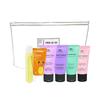 1 Set of 6 Travel Items: Shampoo, Conditioner, Body Wash, Foam Cleanser, Toothpaste, and Toothbrush, 1 Set