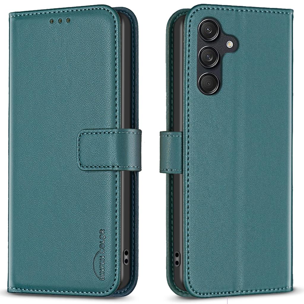 BINFEN COLOR BF17 Für Samsung Galaxy M55 5G/C55 5G/F55 5G Brieftaschenkoffer Stoßfest Leder Handyhülle