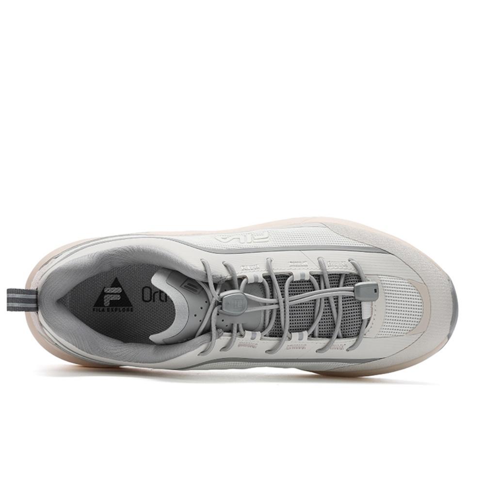 New FILA Sports Function Cushioning Abrasion Resistant Breathable Low Top Running Shoes Women's Snow White Pink A12W531201FBS