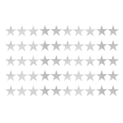 50PCS Glitter Star Paper Cutouts Double Sided Stars Decoration Cutouts Paper Wall Decor for