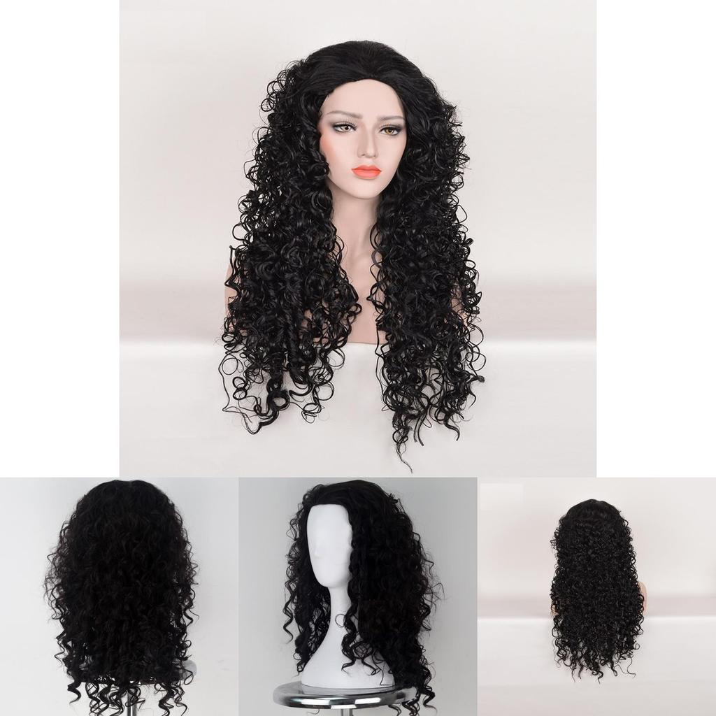 Atemberaubende Moana Maui Cosplay-Perücke mit luxuriösem schwarzem Afro-Kinky-Lockenhaar