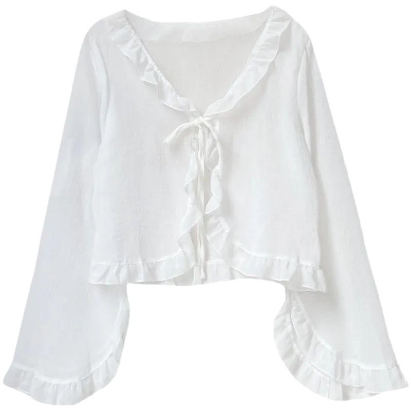 Damen Sommer 2025 Langarm-Strickjacke mit Camisole-Kleid - Leichter, Dünner und Stilvoller Sonnenschutz-Schal.