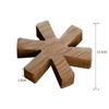 Wooden pot cushion creative snowflake insulation pad dining table kitchen dining bowl cushion casserole anti-scalding plate pad