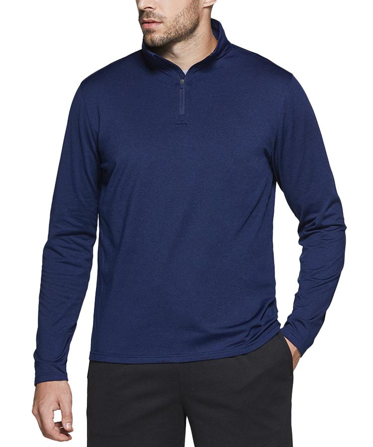 Teseulla Brushed Fleece Running Quarter-Zip Training T-Shirt