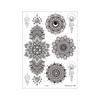 Mandala Flower Temporary Tattoo Sticker - Retro Hand & Collarbone Design