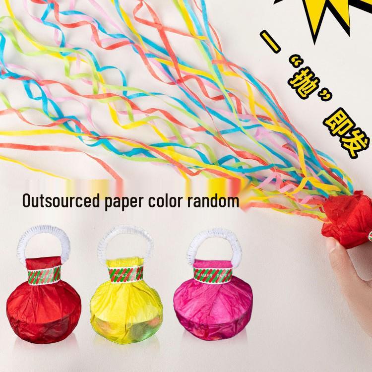 

Ручной конфетти-пушка с лентами для свадеб и дней рождений 1 pc, colors random