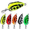 4CM Frogs Lures Soft Tube Baits Simulated Frogs Fishing Lures with Hook Soft Fishing Baits Outdoor Fishing Tackle