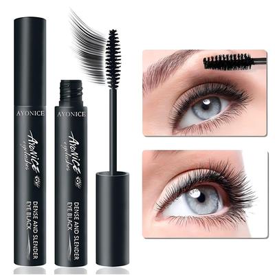 Mascara longue tenue, mascara noir waterproof, mascara amincissant, épais et recourbant, cosmétiques pour femmes, maquillage des yeux