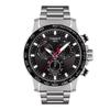 Tissot Men's Super Sport Chronograph Watch, Black Dial, Bracelet, T1256171105100 [Official Import]