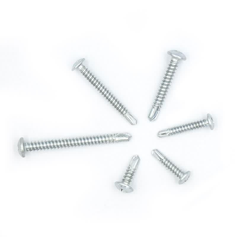 Bingyu BY-384 Blue-White Zinc Pan Head Self-Drilling Screws