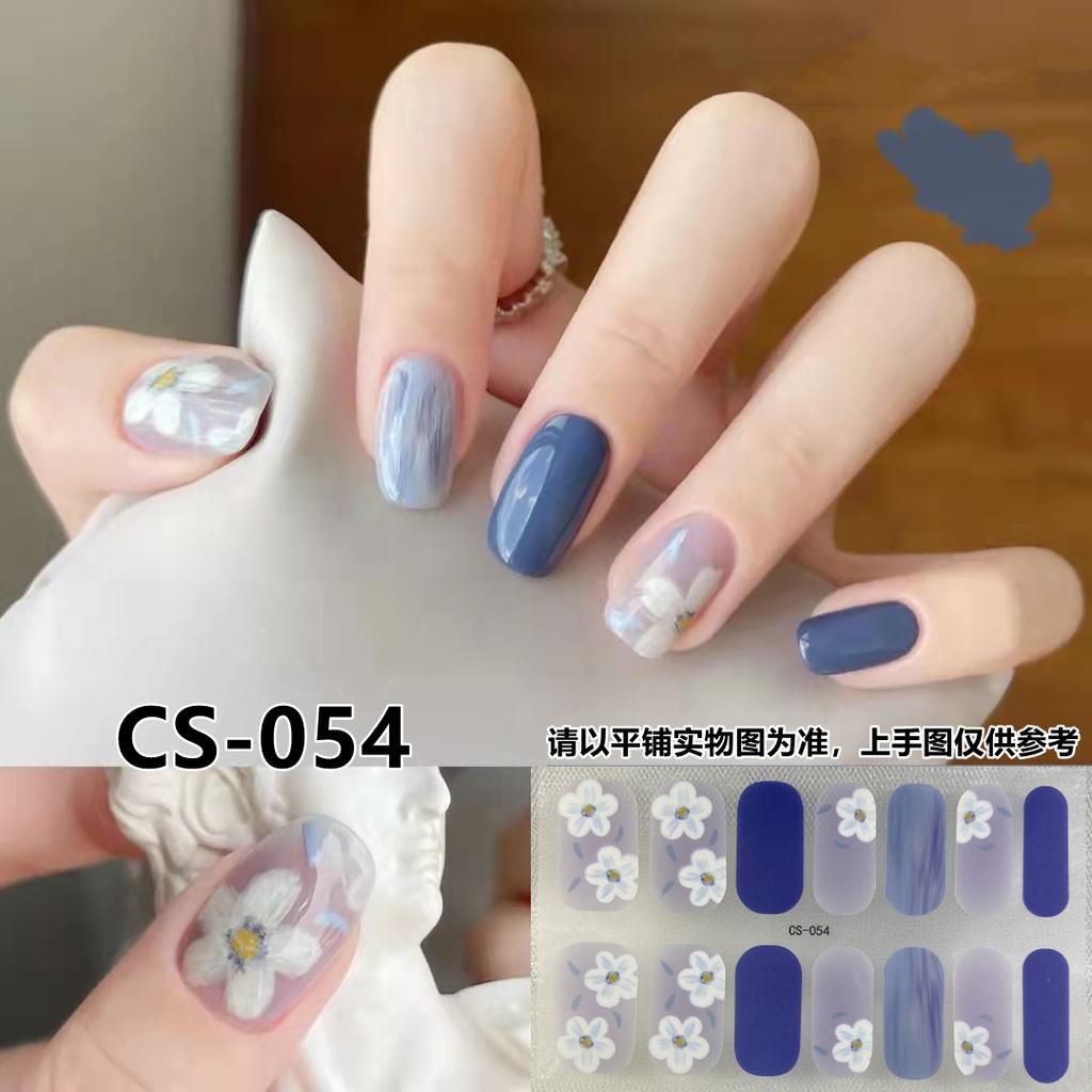 CS voděodolný a nepečlivý gelový lak na nehty film vše lepí Japonský a korejský větrný jarní a letní balicí papír na nehty balicí papír