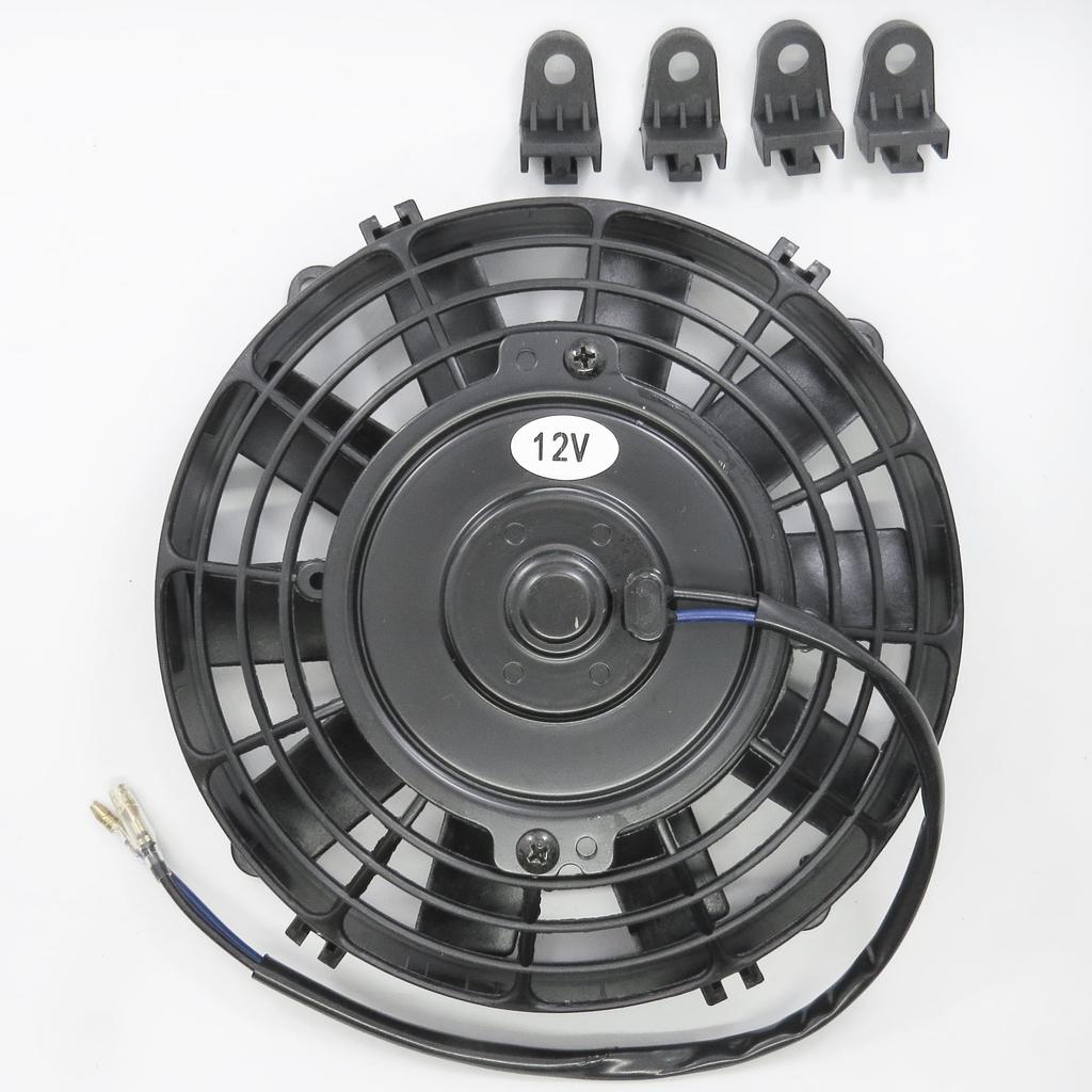 Mind Items 8 Inch Universal Electric Fan, Slim, Pull Type, Air Intake Type, for Car