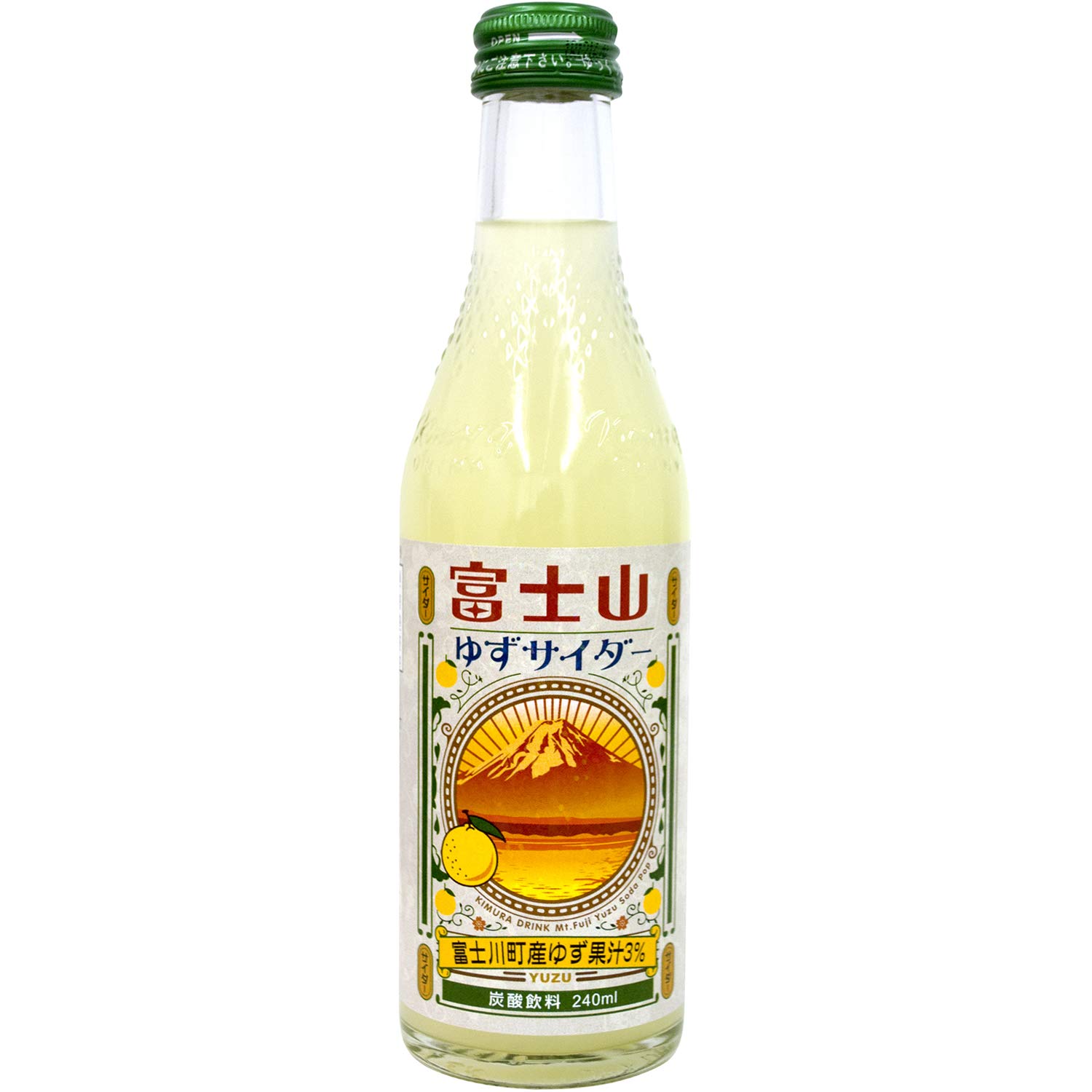 

Kimura Beverage Mt. Fuji Yuzu Cider 240ml x 20 bottles