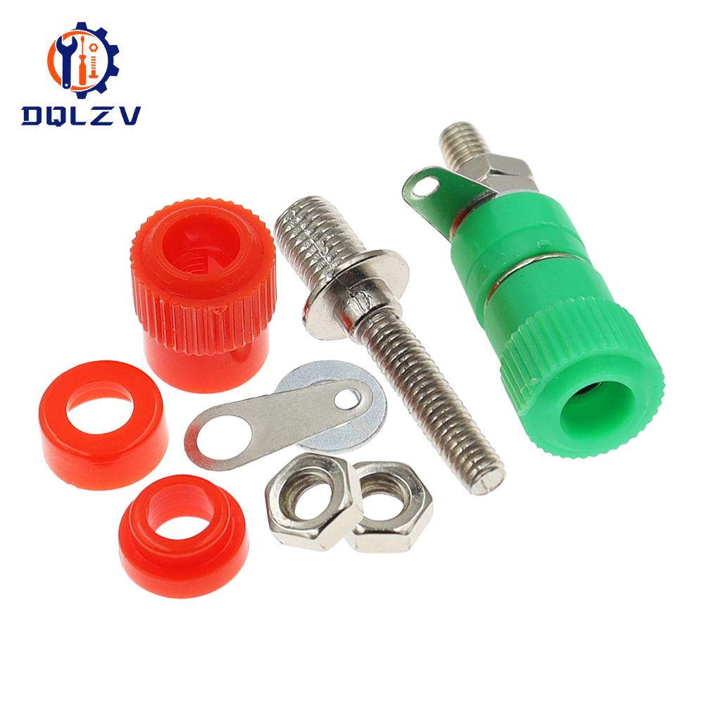 Terminal Blocks JS-910B 4mm Amplifier Terminal Connector Binding Post Banana Plug Jack Mount