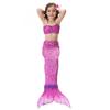 Costume da Bagno a Coda di Sirena per Bambina con Tasca per Pinna Costume da Bagno Cosplay per Ragazze