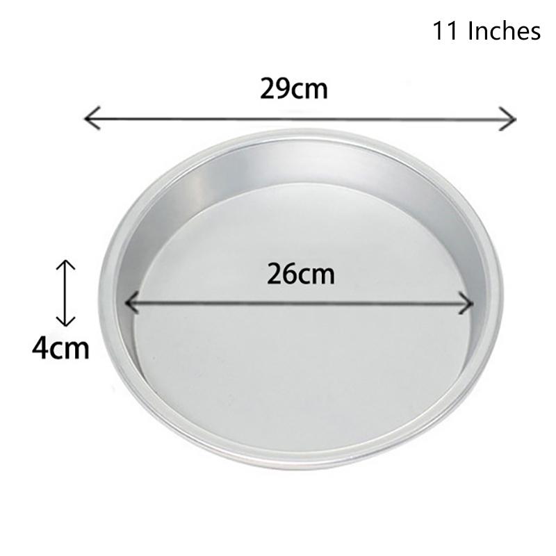 

6-12 дюймів Антипригарна форма для піци Деко для випікання піци Алюмінієвий сплав Форма для випічки Кухонне приладдя Кругла форма для випікання млинців, піци, випічки 11 inches
