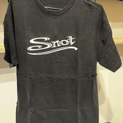 Snot Band Basic Logo 1-seitig Schwarzes T-Shirt Volle Größen S 5XL