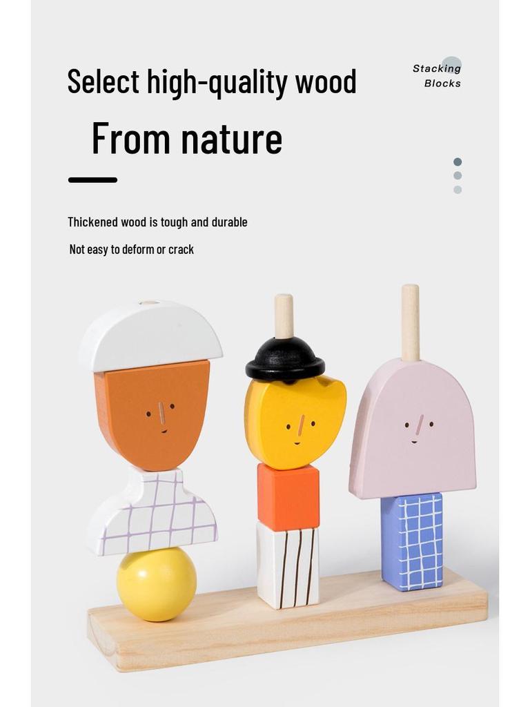 Toddler Creative Interlocking Building Blocks with Large Pieces - Shape & Picture Matching Early Education Toys