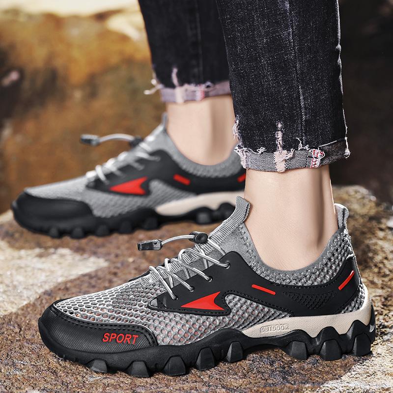 Summer Men's Casual Shoes Outdoor Breathable Mesh Antiskid Shoe 39-46