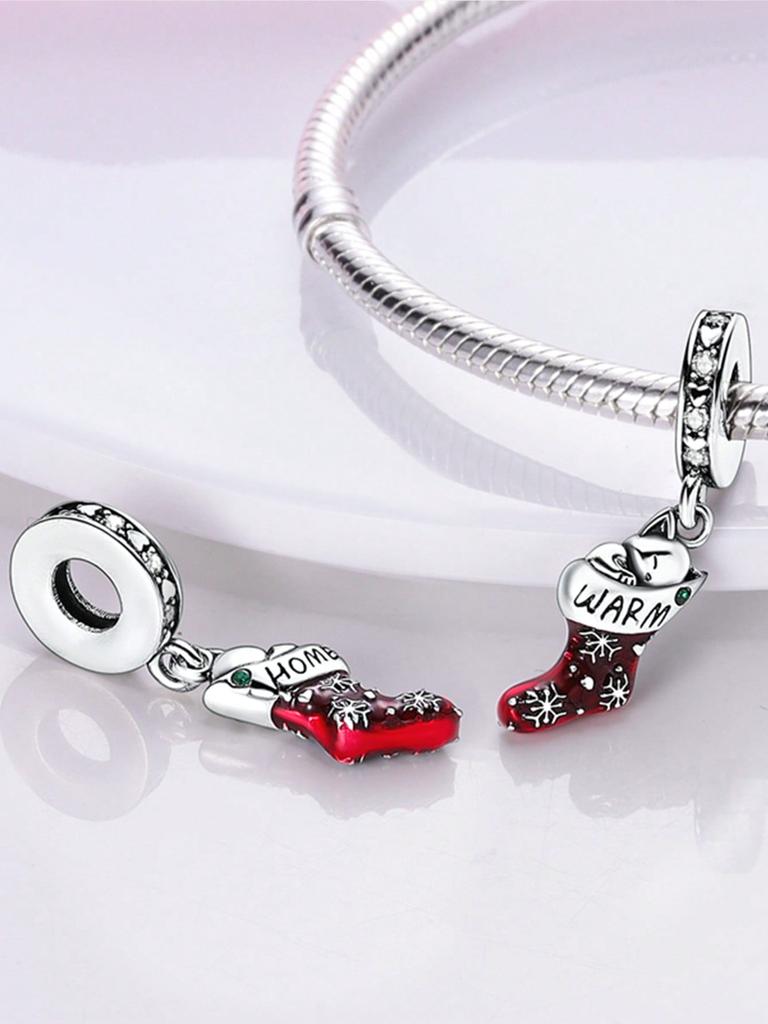 Christmas Penguinice Boots Beads Charm Copper Plated Fit Charms Copperoriginal Bracelet For Jewelry Making Diy Charm